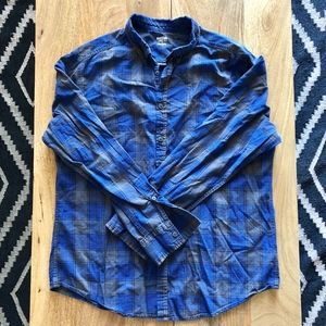 Mossimo Button Down Plaid Shirt